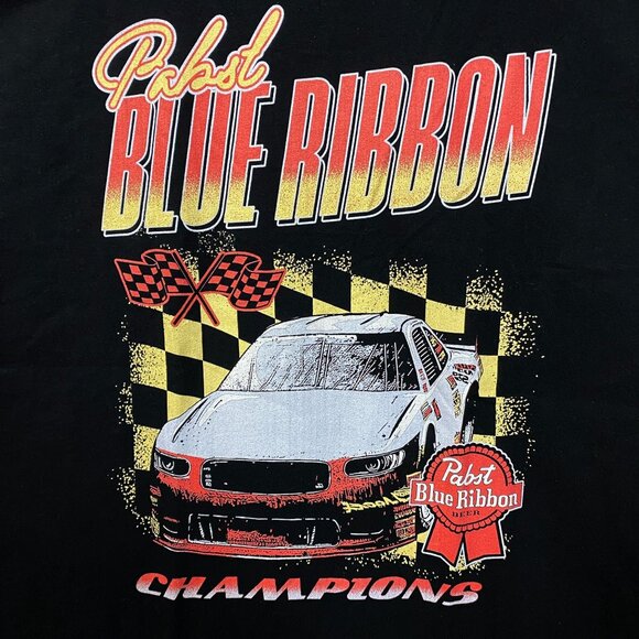 Pabst Blue Ribbon Racing Champions Graphic Promo T-Shirt Large - Picture 2 of 4
